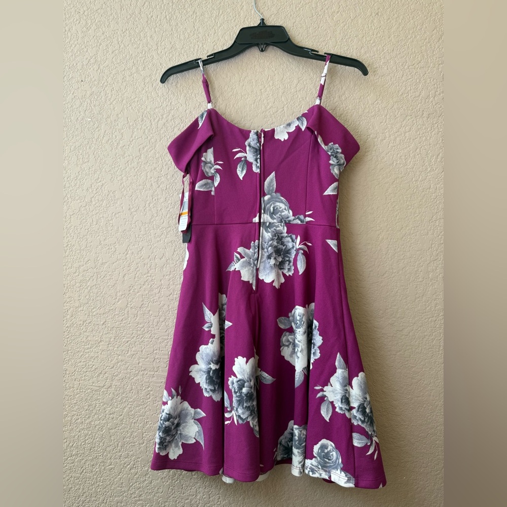 City Studio Pink Floral Mini Dress - Picture 3 of 13